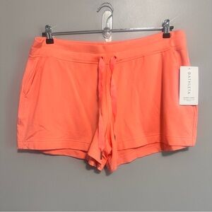 Athleta Balance 4” Shortie Shorts Coral Size XL New